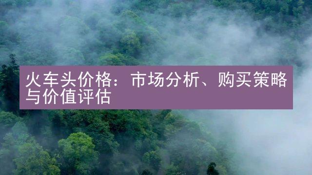 火车头价格：市场分析、购买策略与价值评估