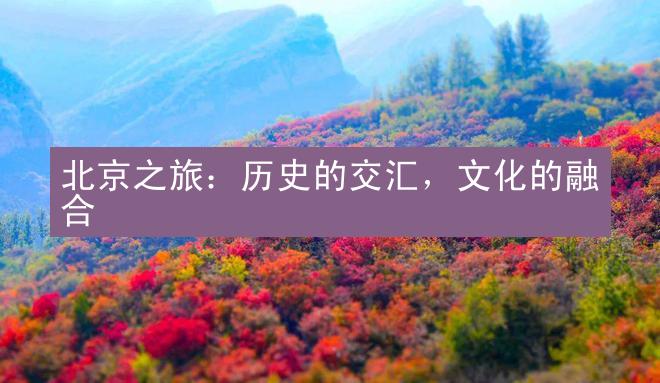 北京之旅：历史的交汇，文化的融合